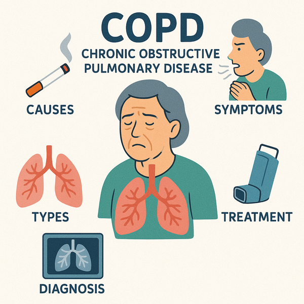 COPD (Chronic Obstructive Pulmonary Disease) Causes, Symptoms, Types, Diagnosis, and Treatment